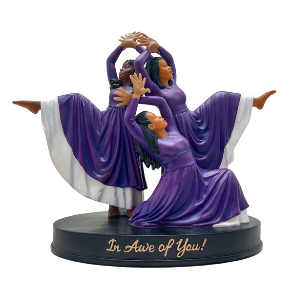 In Awe of You Figurine (Purple/White)